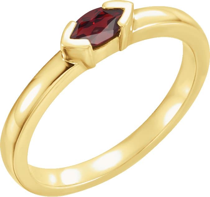14K Rose 1/4 CTW Natural Diamond Family Stackable Ring