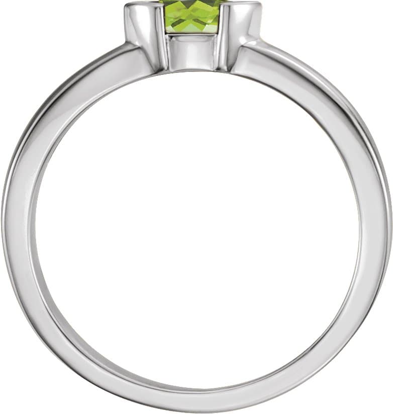 Half-Bezel Family Stackable Ring  view 2