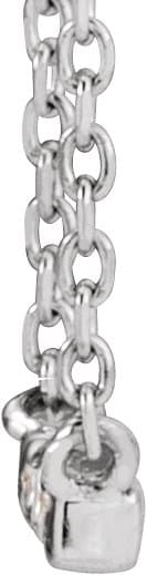 French-Set Bar Necklace or Center view 2