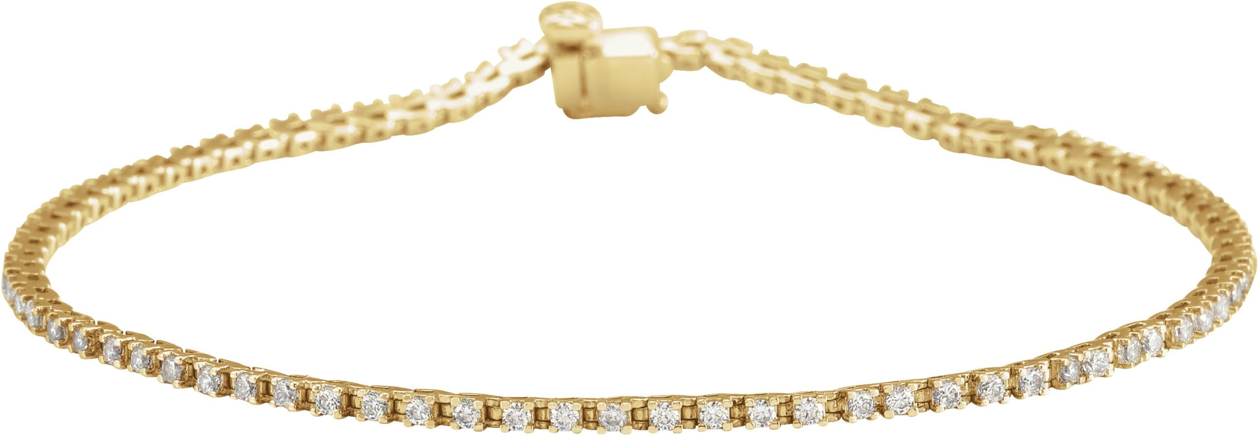 14K Rose 1 CTW Lab-Grown Diamond Line 7 1/4 Bracelet