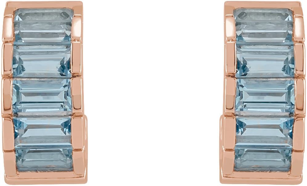 Channel-Set Hoop Earrings view 2