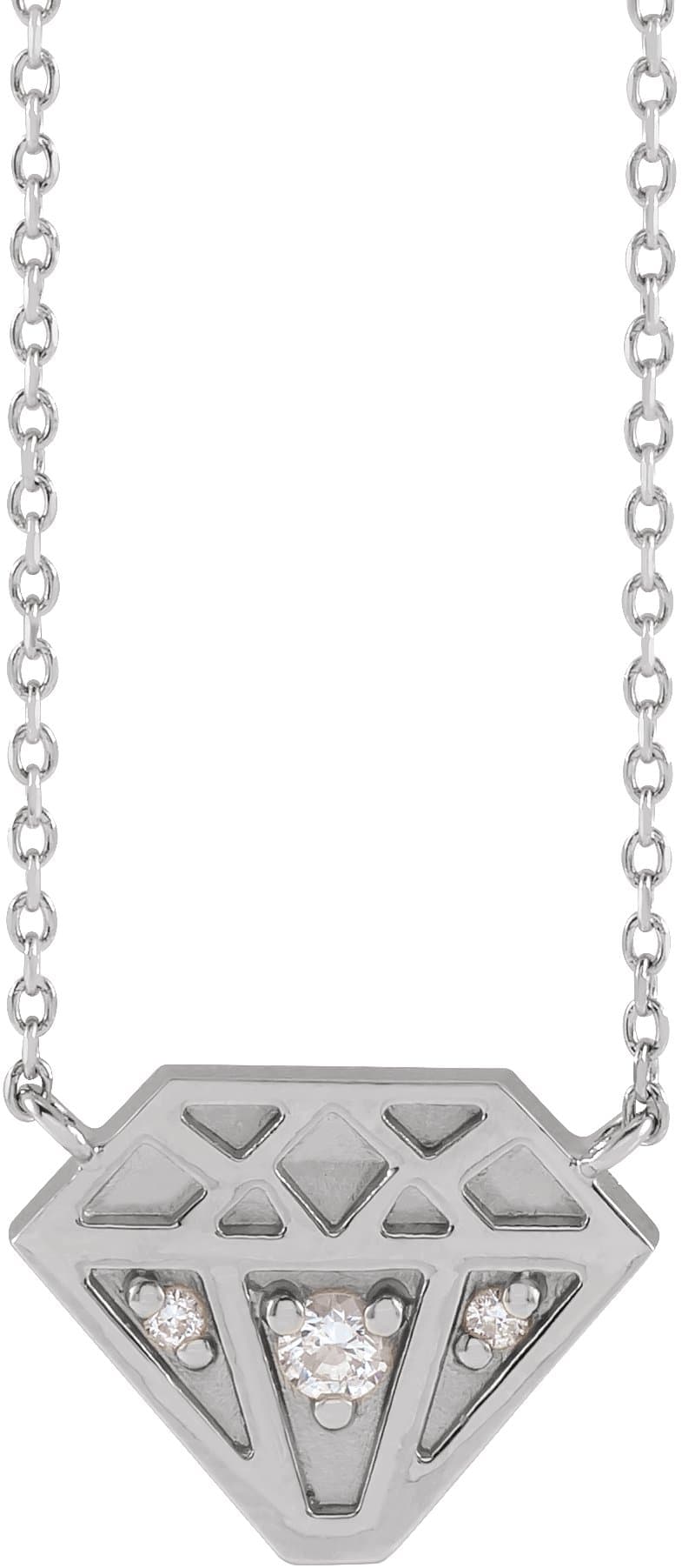 14K Rose .07 CTW Natural Diamond 16 Necklace