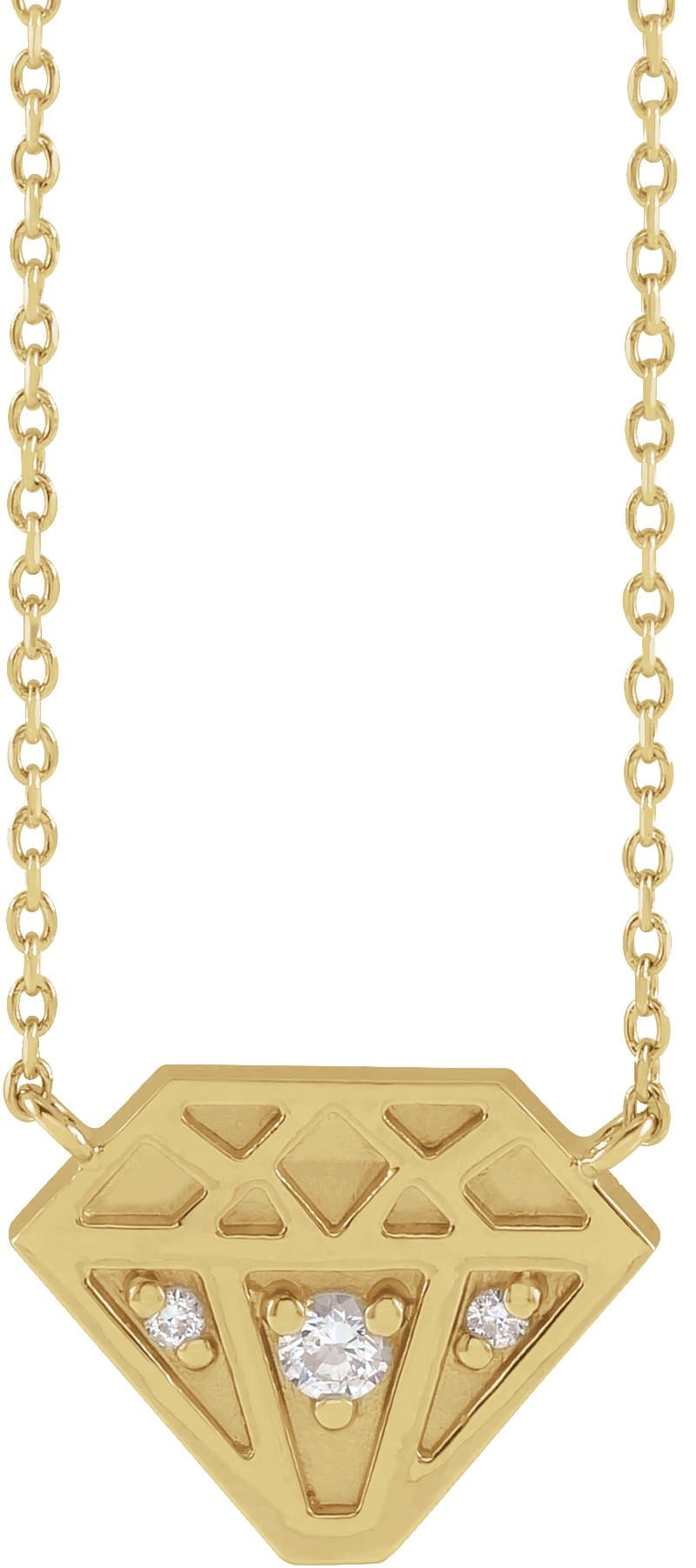 14K Rose .07 CTW Natural Diamond 16 Necklace