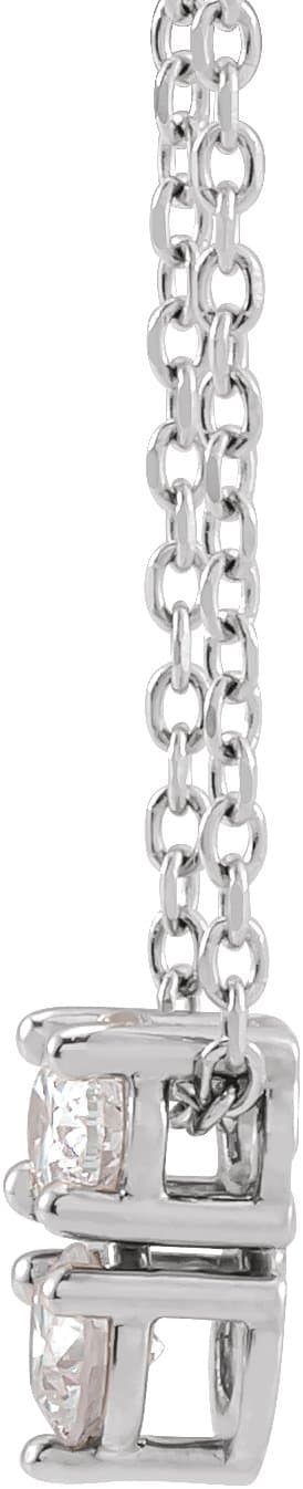 Two-Stone Necklace or Slide Pendant view 2