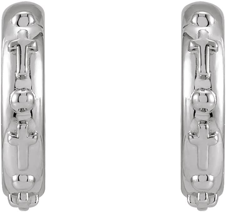 Rosary Hoop Earrings view 2