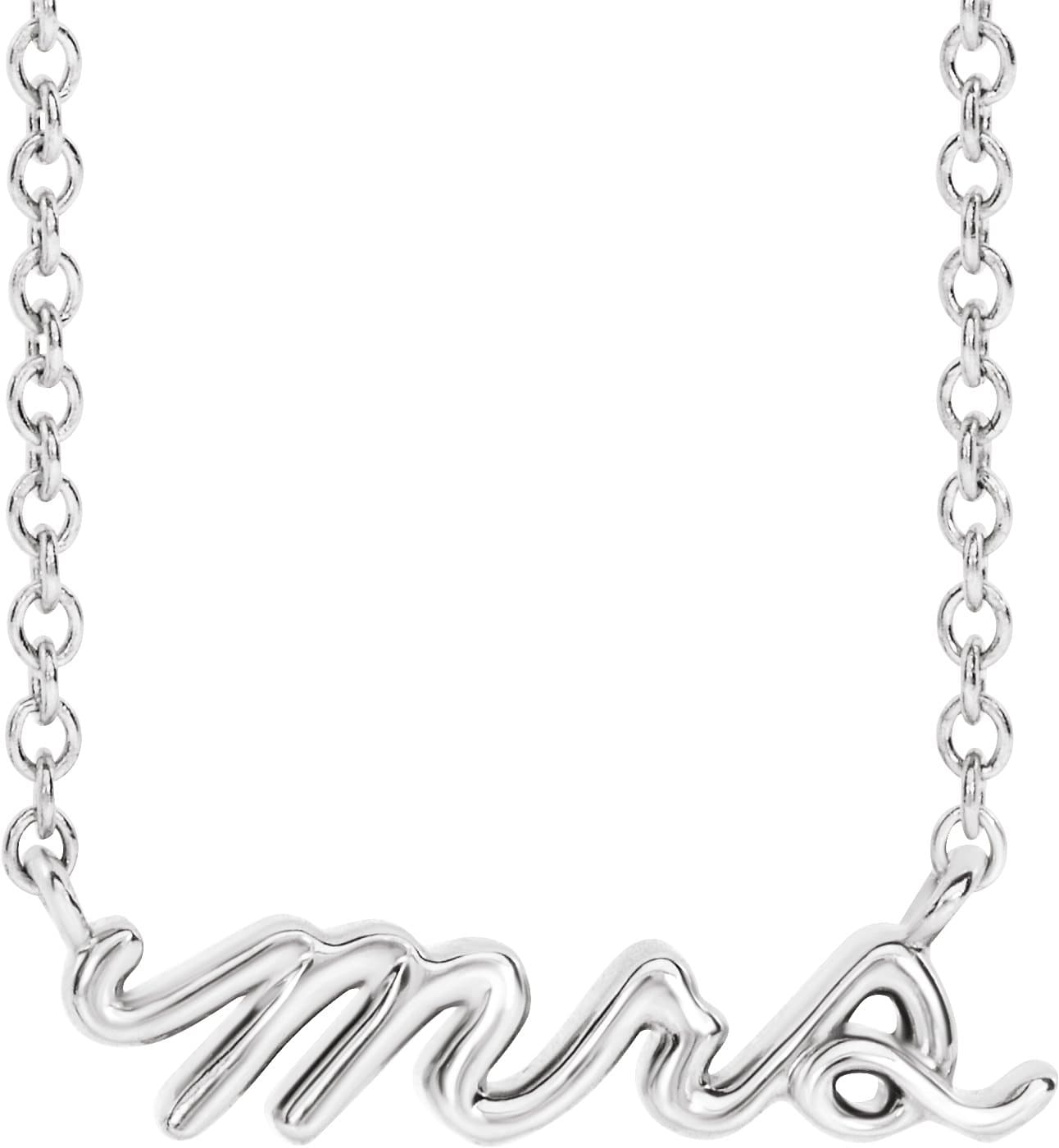 14K Rose Mrs 16 Necklace