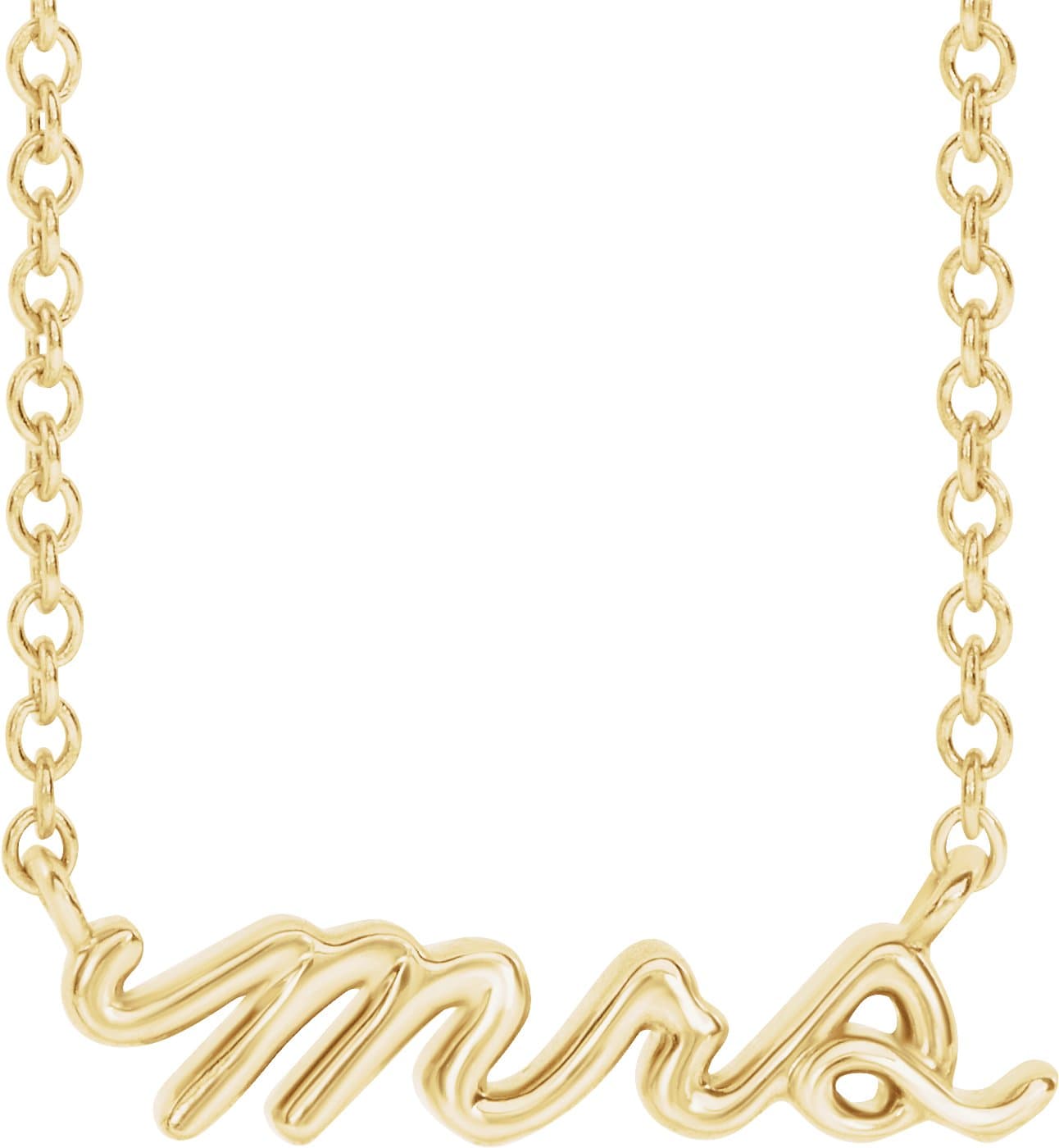 14K Rose Mrs 16 Necklace