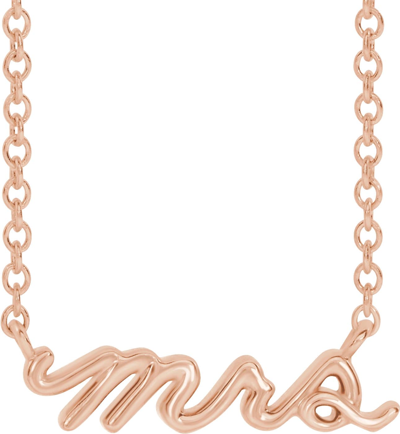 14K Rose Mrs 16 Necklace