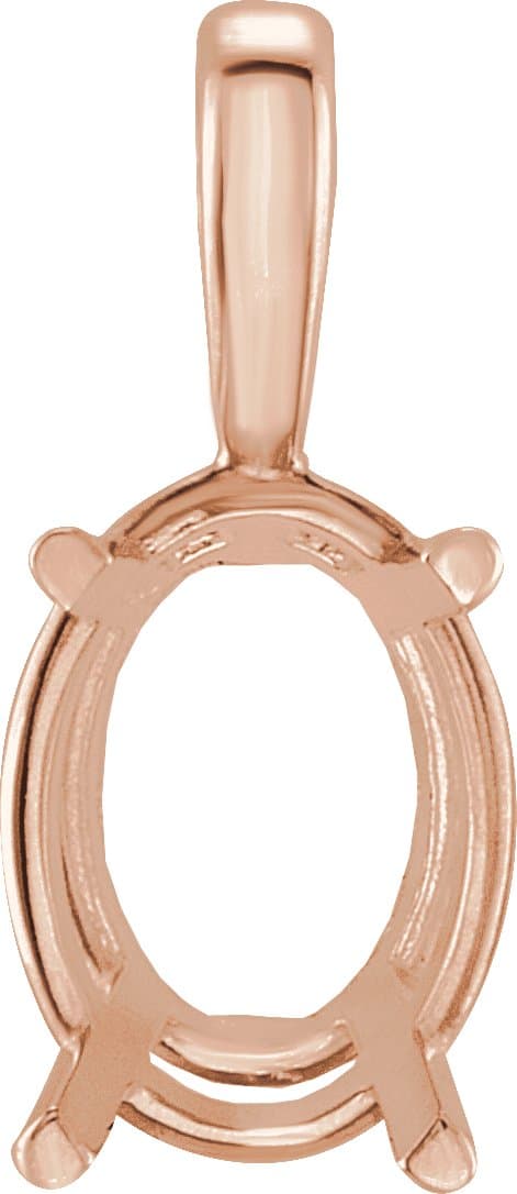 14K White Gold 1 CT Natural Diamond Pendant