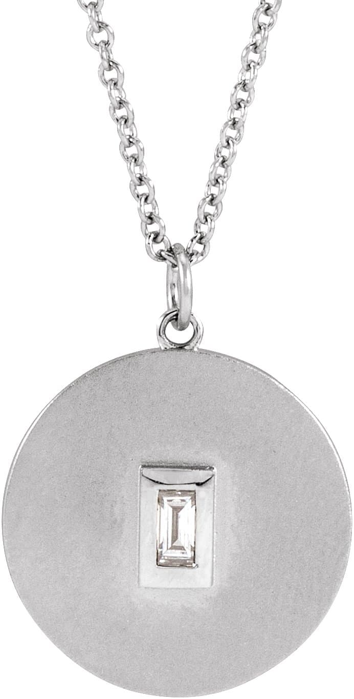 Accented Disc Necklace or Pendant view 1