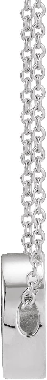 Engravable Disc Necklace or Slide Pendant view 2