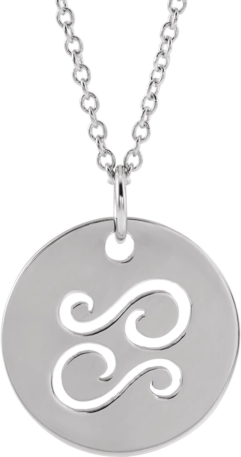 Zodiac Disc Necklace or Charm/Pendant view 1