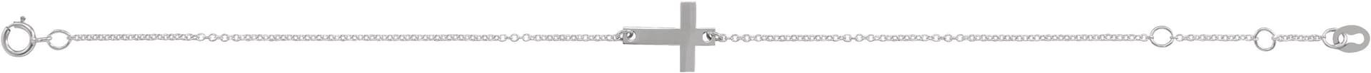 Engravable Cross Bracelet view 2