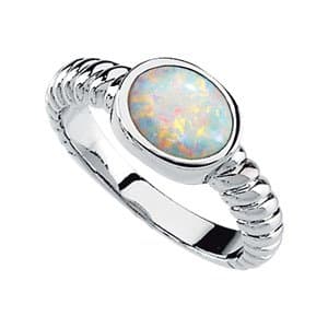 Cabochon Rope Ring view 2