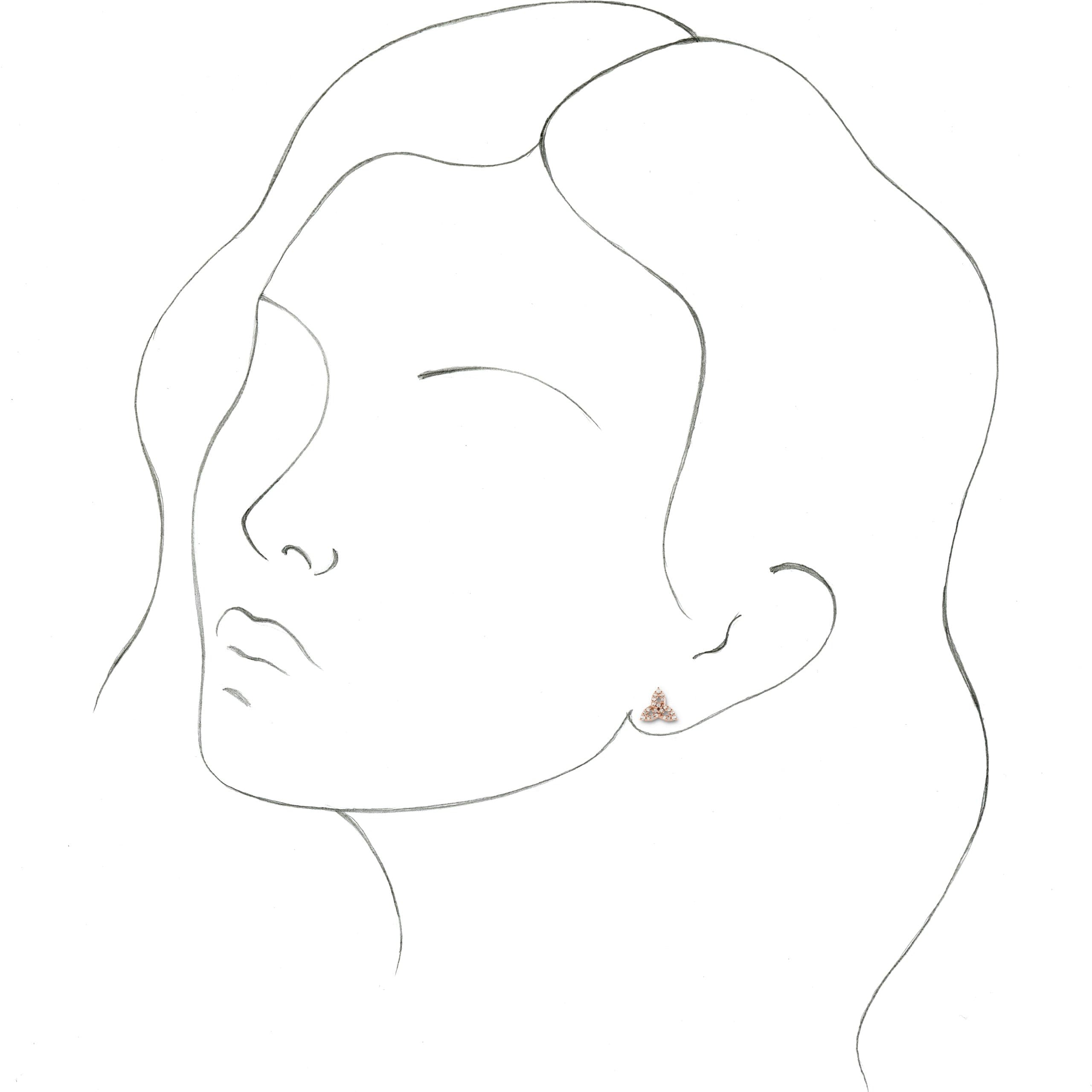 Celtic-Inspired Trinity Earrings view 3