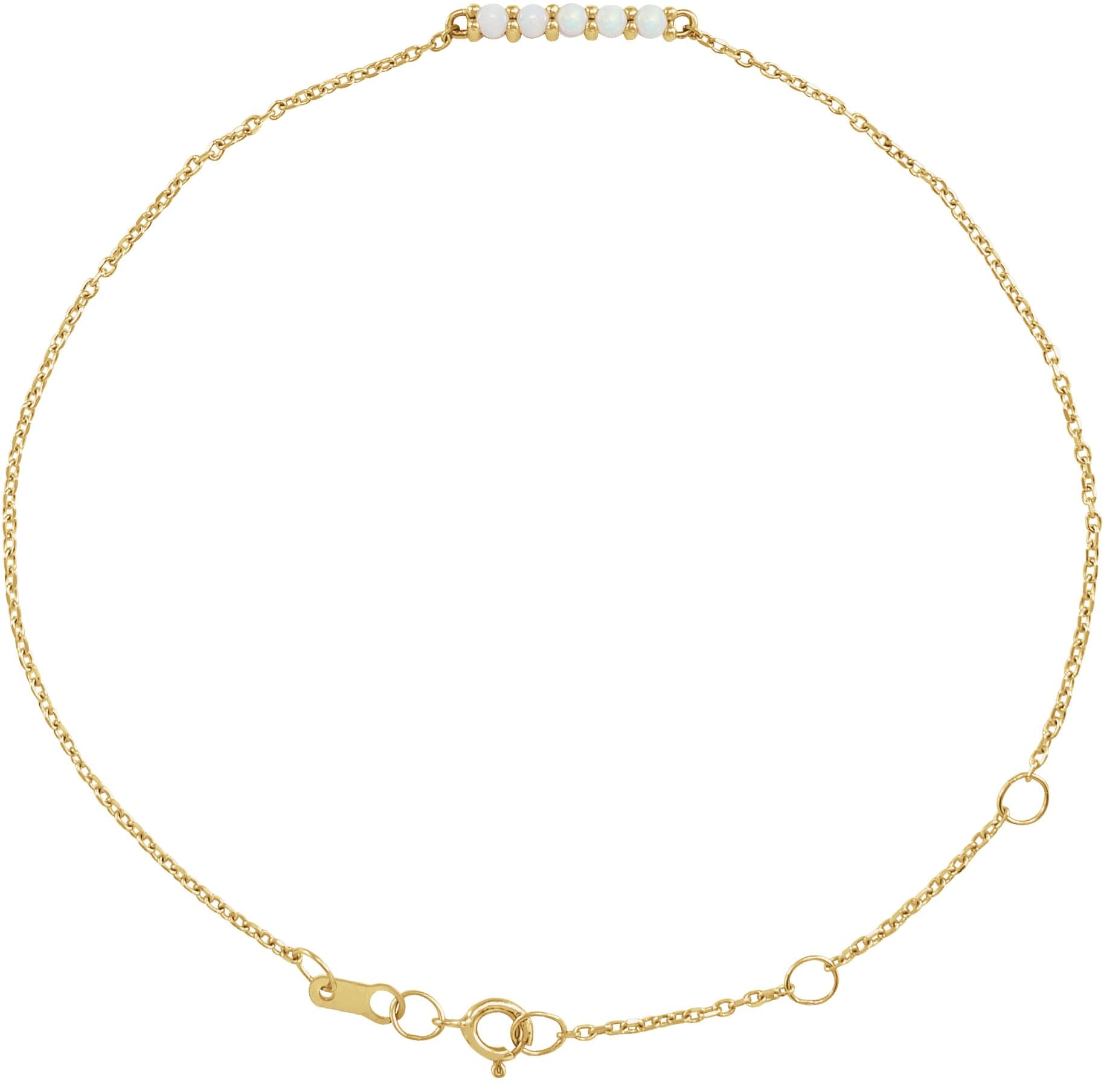 14K Rose 1/10 CTW Natural Diamond Bar 6 1/2-7 1/2" Bracelet