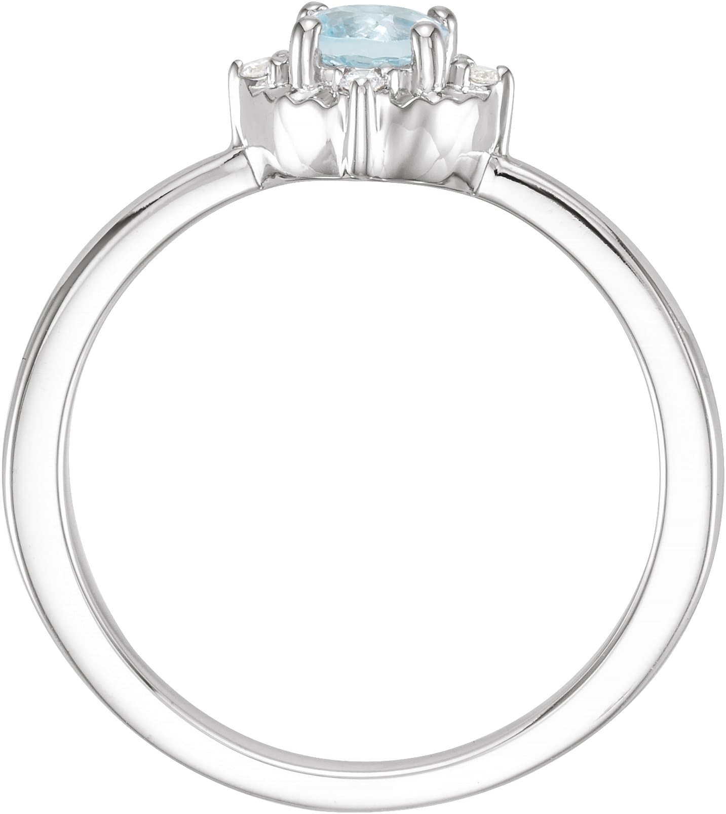 Halo-Style Birthstone Ring view 2