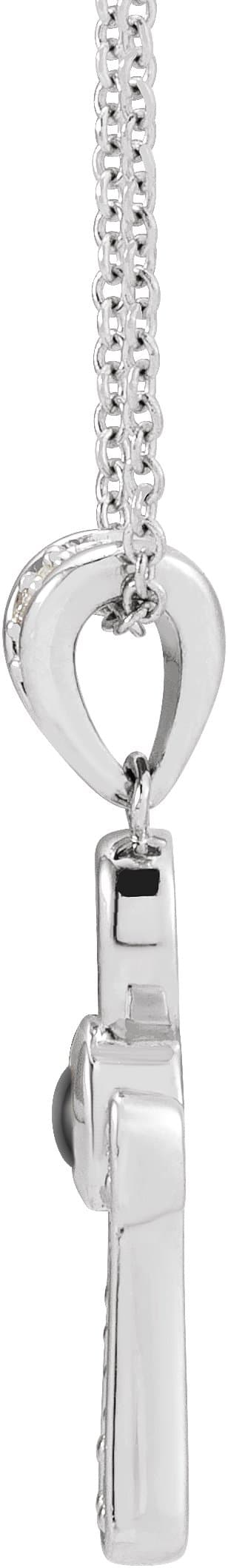 Cabochon Ankh Cross Necklace or Pendant view 2