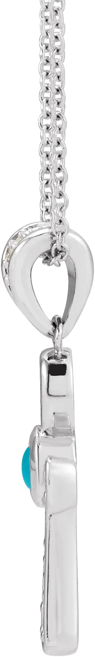 Cabochon Ankh Cross Necklace — view 3