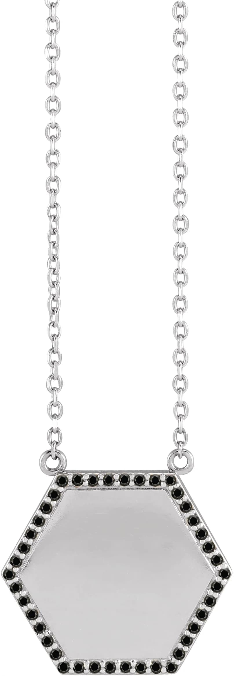 Engravable Hexagon Necklace