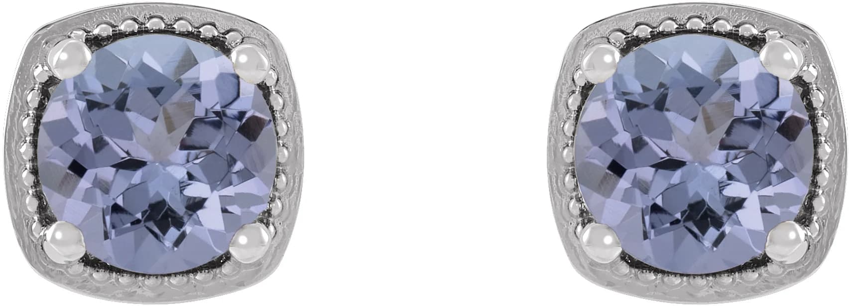 Round 4-Prong Earrings, view 3