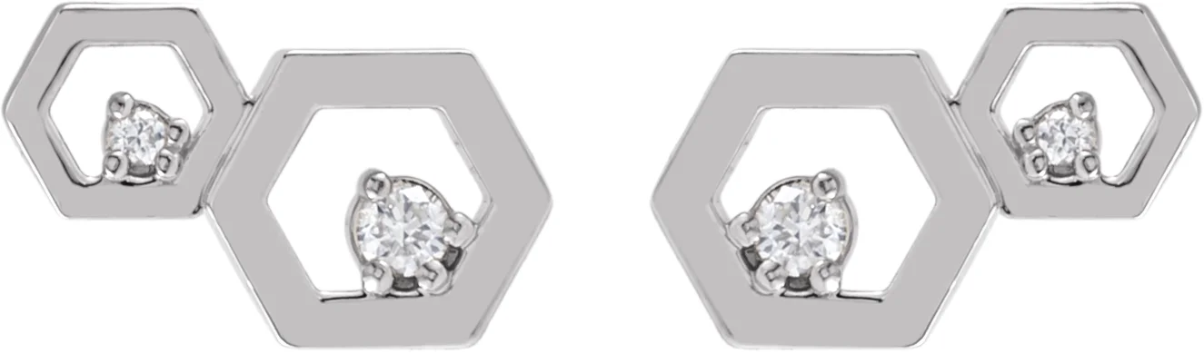 Honeycomb Earrings, view 3