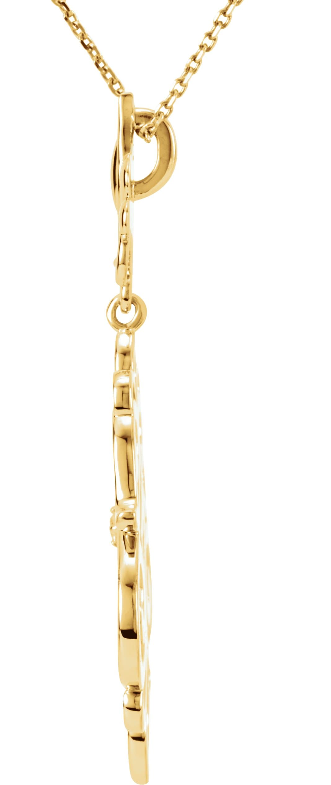 Fleur-de-lis Sculptural Necklace or Pendant view 2
