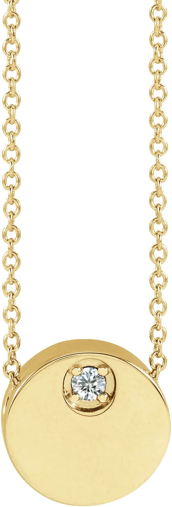Engravable Disc Necklace