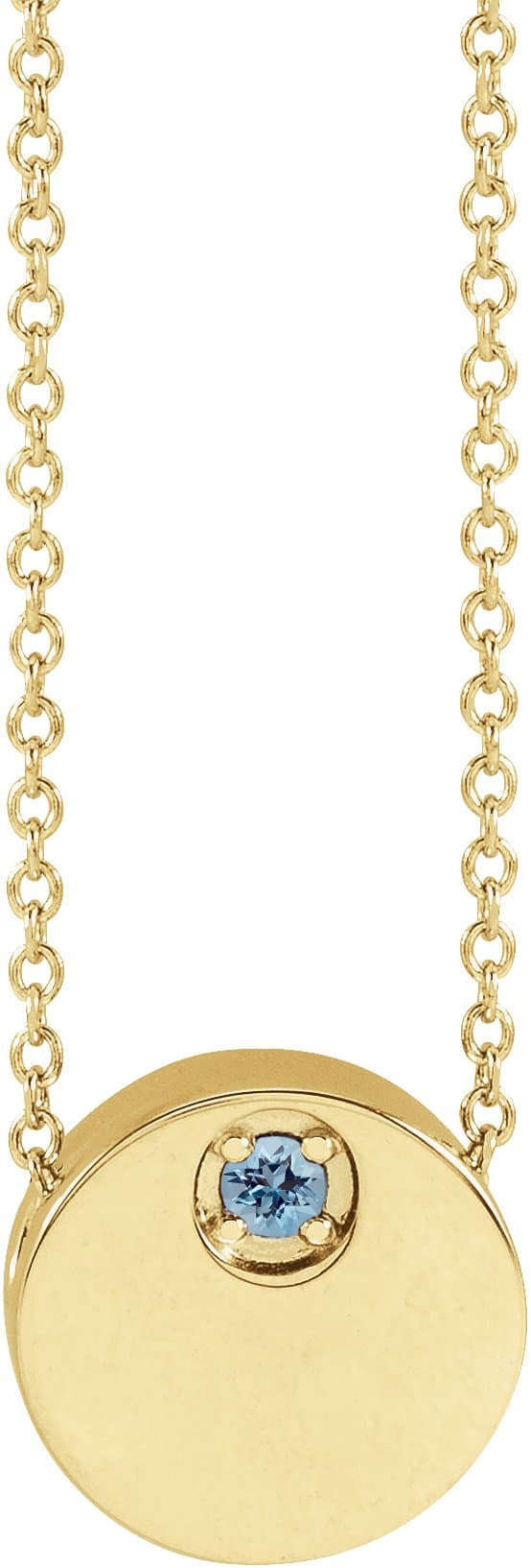 14K Rose Lab-Grown Blue Sapphire 16-18 Necklace