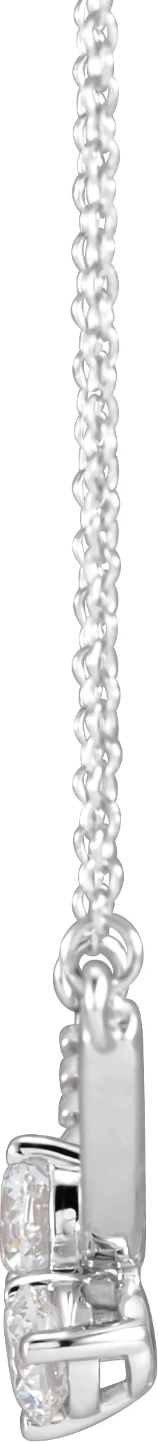 Two-Stone Necklace, view 3