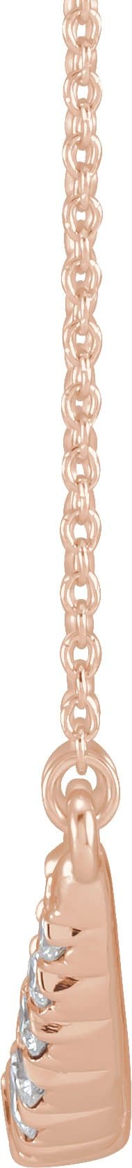 Lab-Grown Diamond Bar Necklace view 2