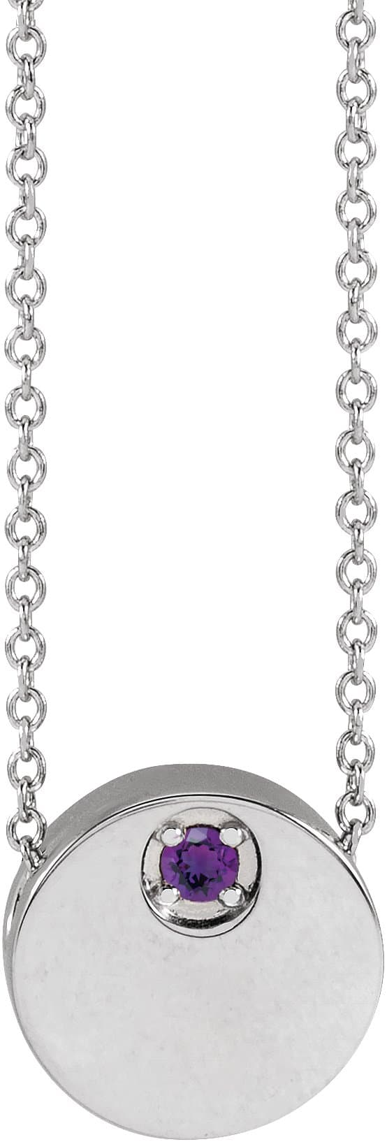 14K Rose Lab-Grown Blue Sapphire 16-18 Necklace