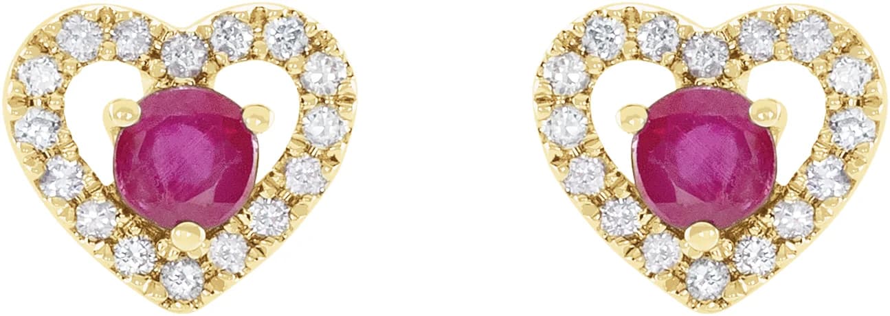Heart Earrings, view 3