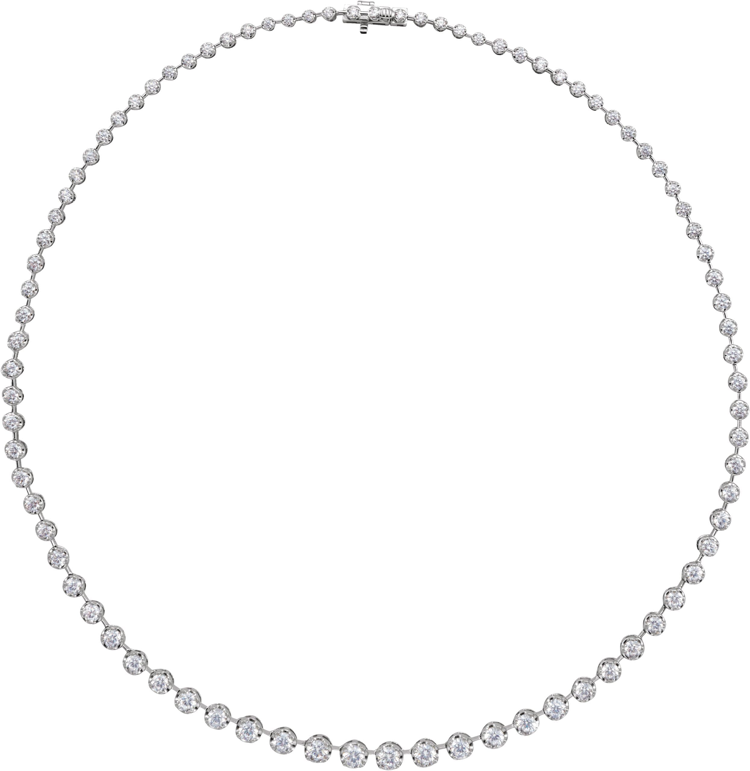 14K Rose 6 3/4 CTW Lab-Grown Diamond Line 16 Necklace