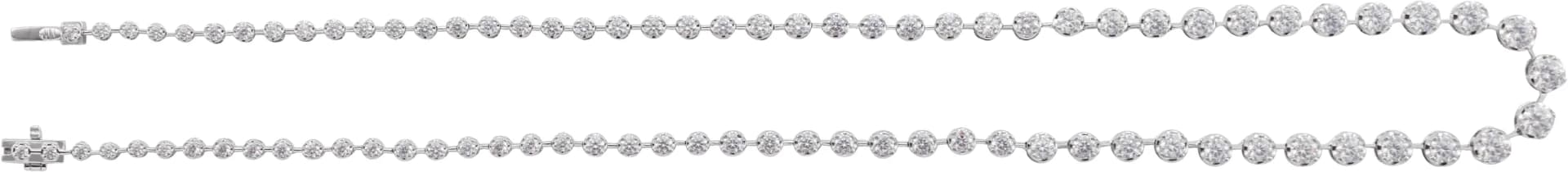 Lab-Grown Diamond Line Necklace, view 4