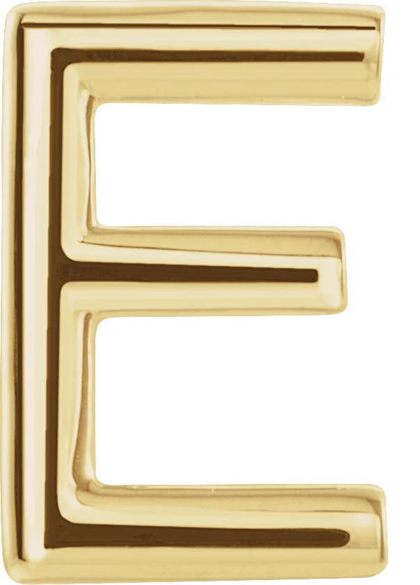 Single Initial Earring