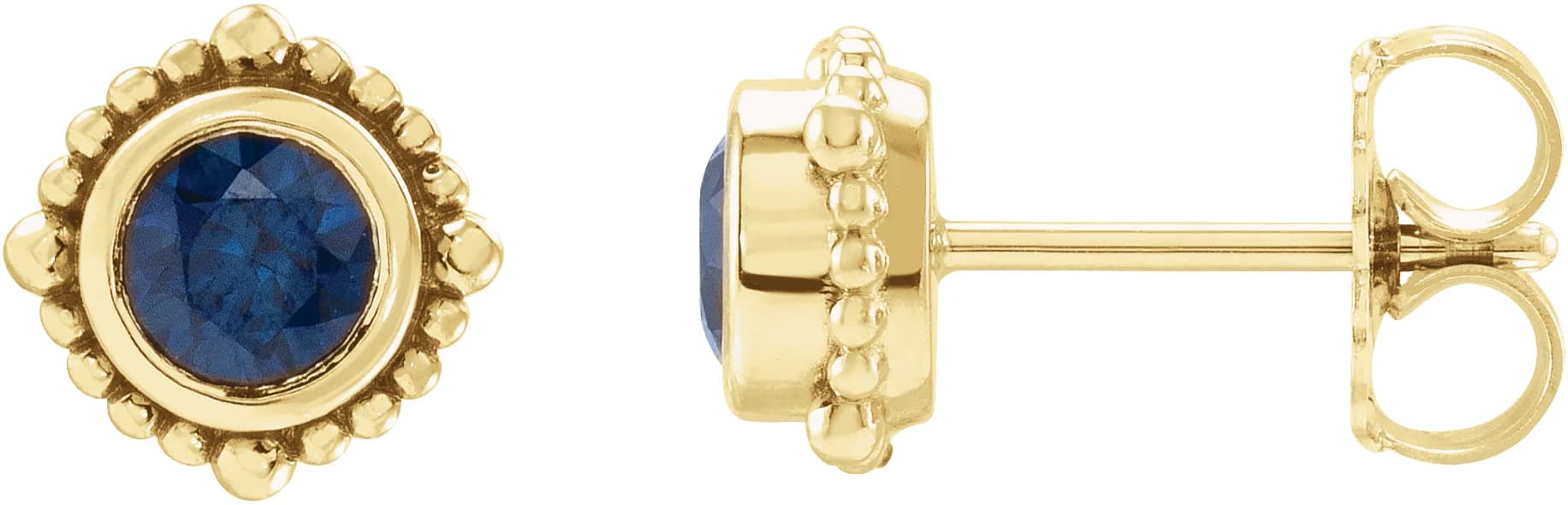 Beaded Halo-Style Stud Earrings