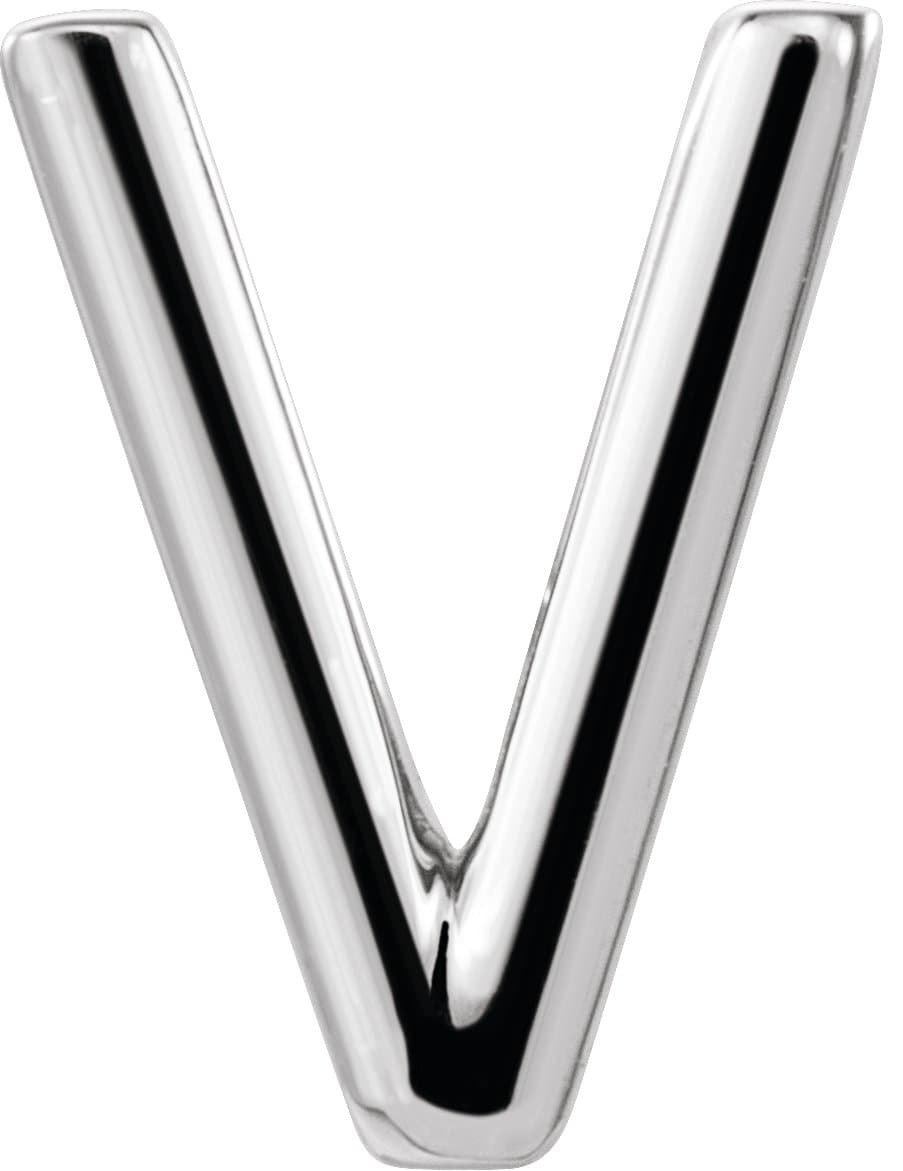 Single Initial Earring view 1
