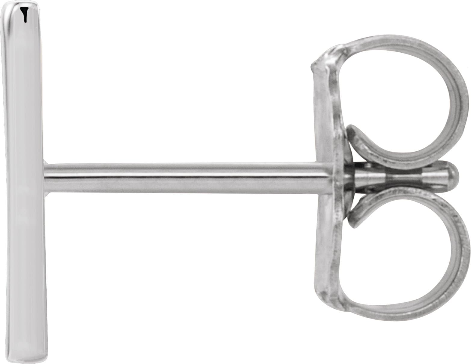 Single Initial Earring view 2