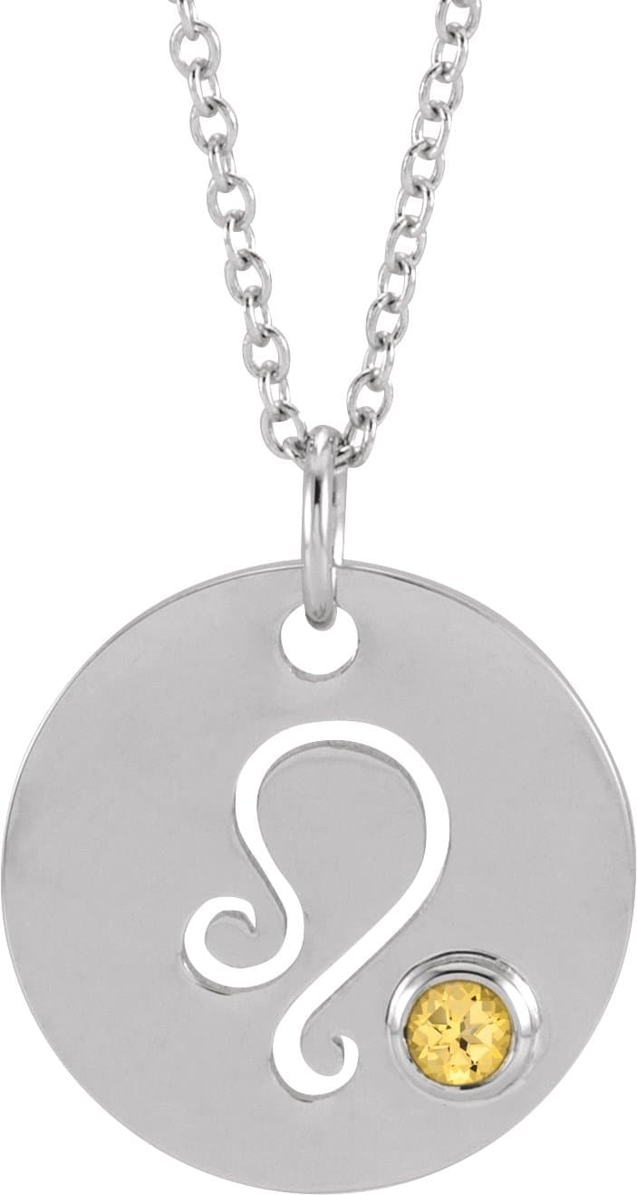 Zodiac Disc Necklace or Pendant view 1