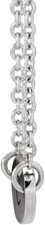 Engravable Family Oval Disc Necklace view 2