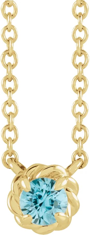 Claw-Prong Rope Necklace