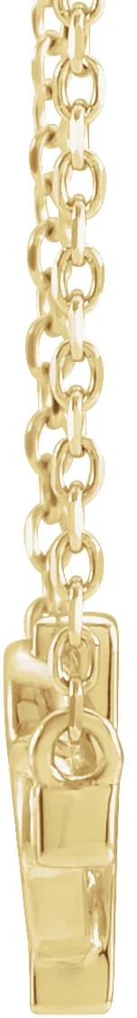 Sideways Cross & Heart Necklace, view 3