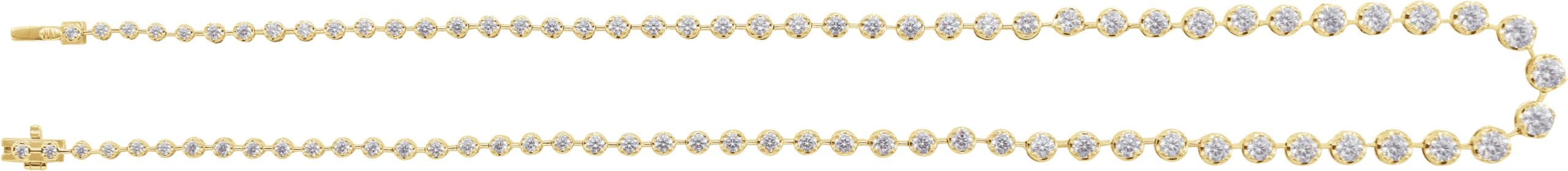 Lab-Grown Diamond Line Necklace view 3
