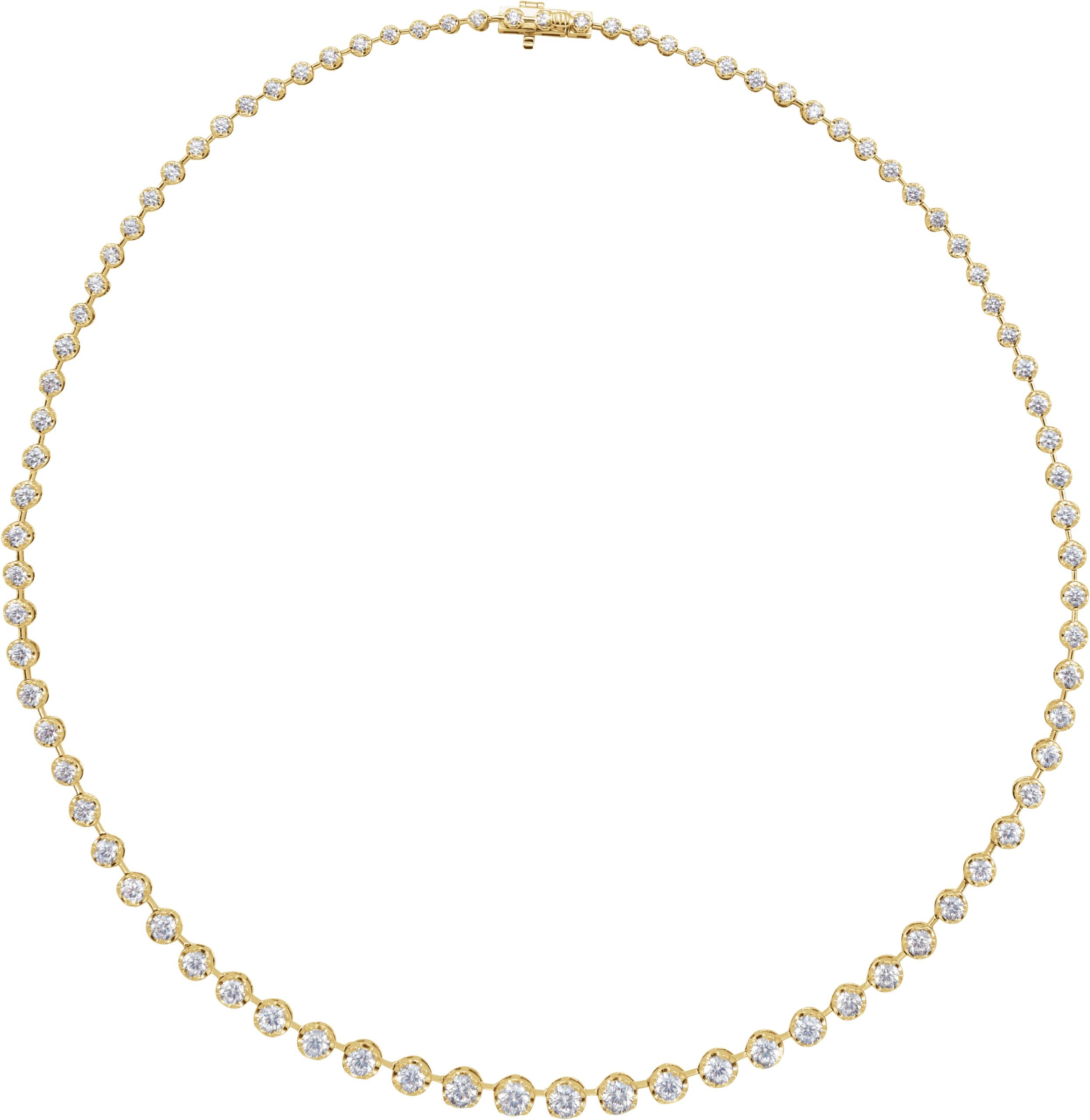 14K Rose 6 3/4 CTW Lab-Grown Diamond Line 16 Necklace