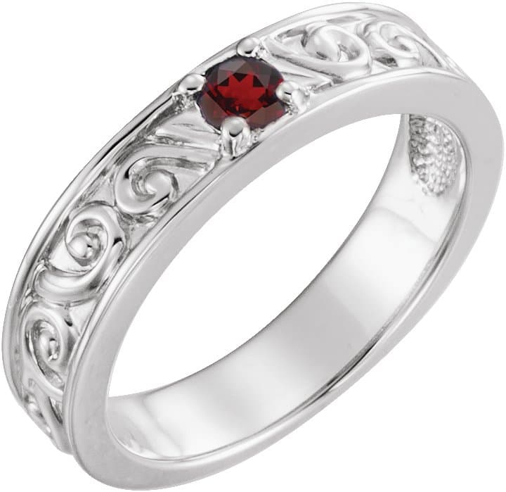 14K Rose 1/4 CTW Natural Diamond Family Stackable Ring