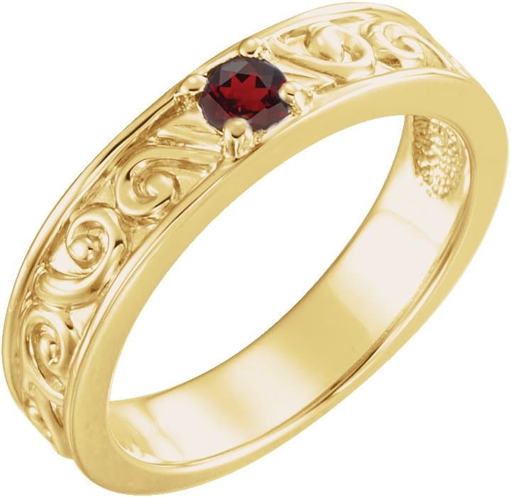 14K Rose 1/4 CTW Natural Diamond Family Stackable Ring