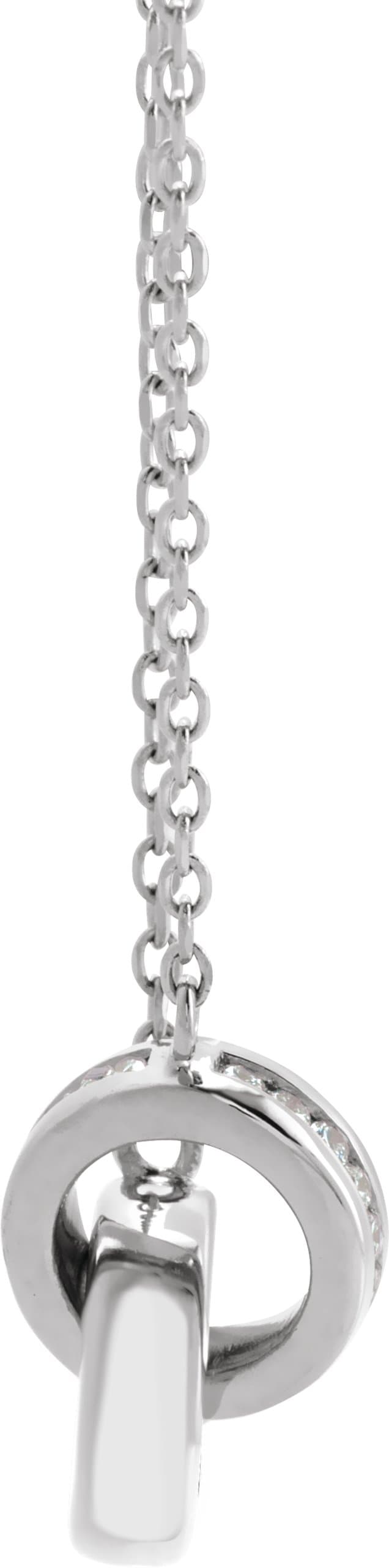 Interlocking Circle Necklace or Center view 2