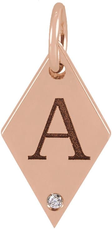 Engravable Rhombus Necklace or Pendant view 3