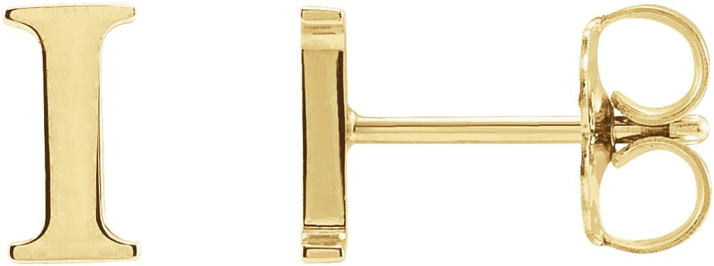 14K Rose Single Roman Numeral C Earring